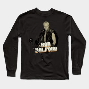 Rob Halford // Vinyl Vintage Style Long Sleeve T-Shirt